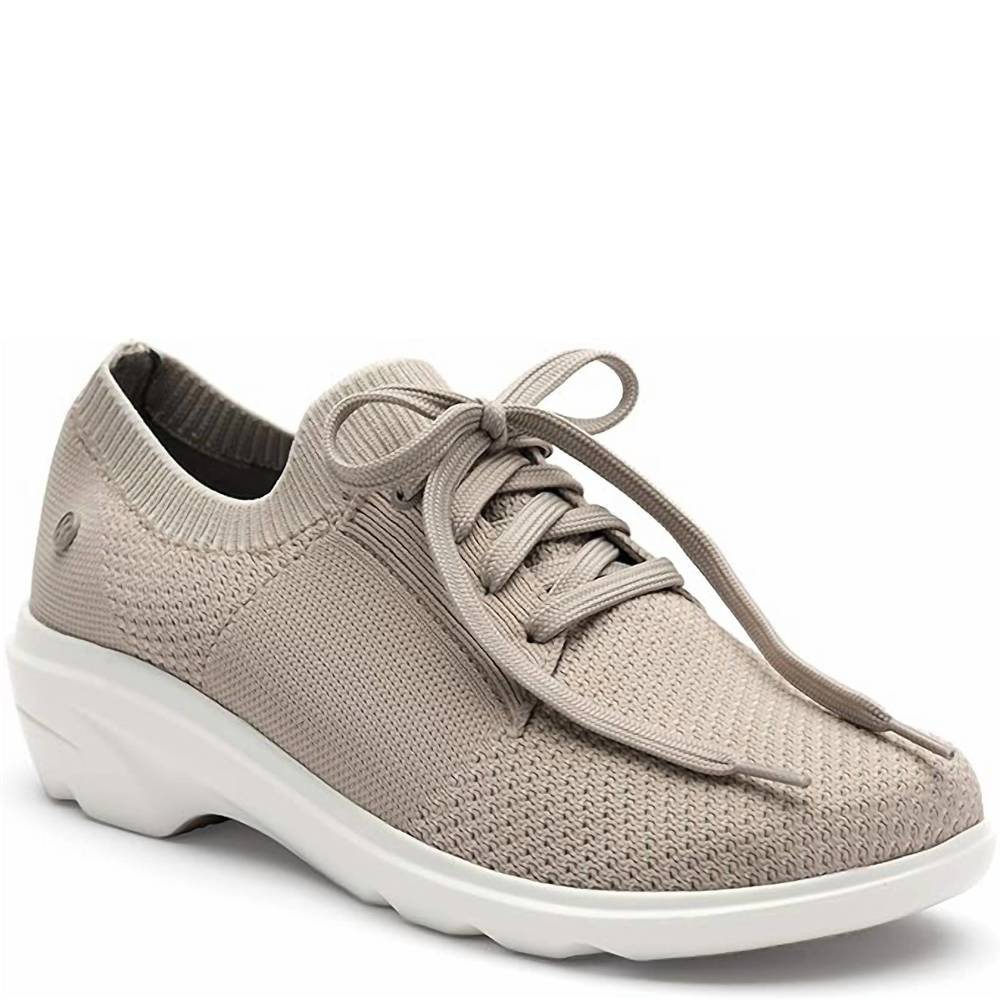 NEW KLOGS FOOTWEAR women's glide knit fabric lace up shoes in chateau grey